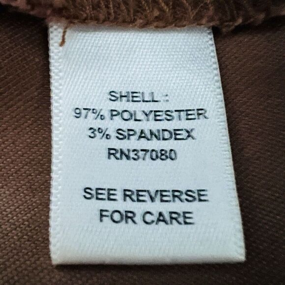 Cato Brown Soft Lightweight Textured Zip up Jacket Plus Size 18W - Picture 10 of 11